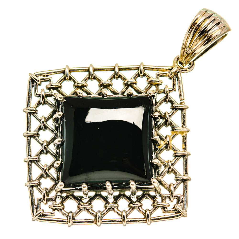 Black Onyx Pendants handcrafted by Anasilvercos - PD3588