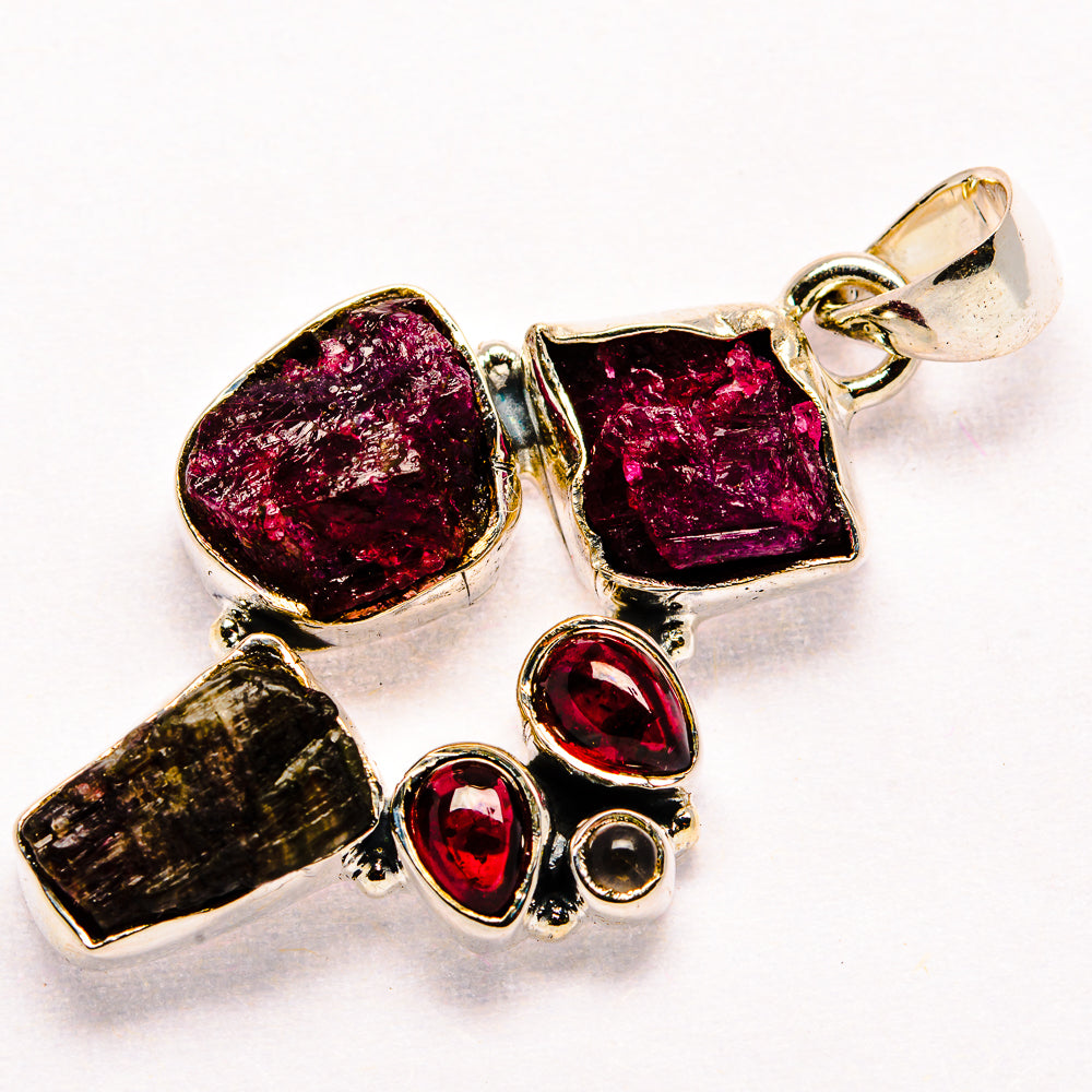Pink Tourmaline Pendants handcrafted by Anasilvercos - PD35880 - Photo 2