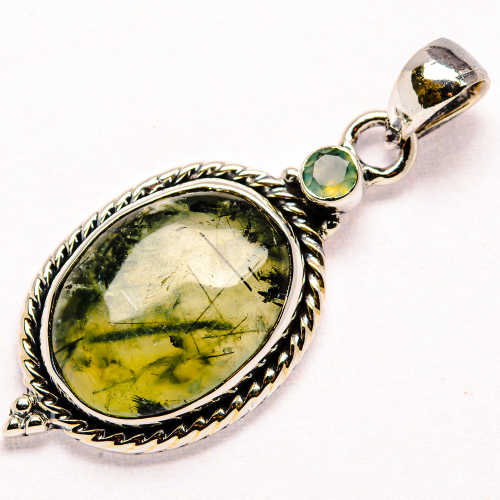 Prehnite Pendants handcrafted by Anasilvercos - PD35891 - Photo 2