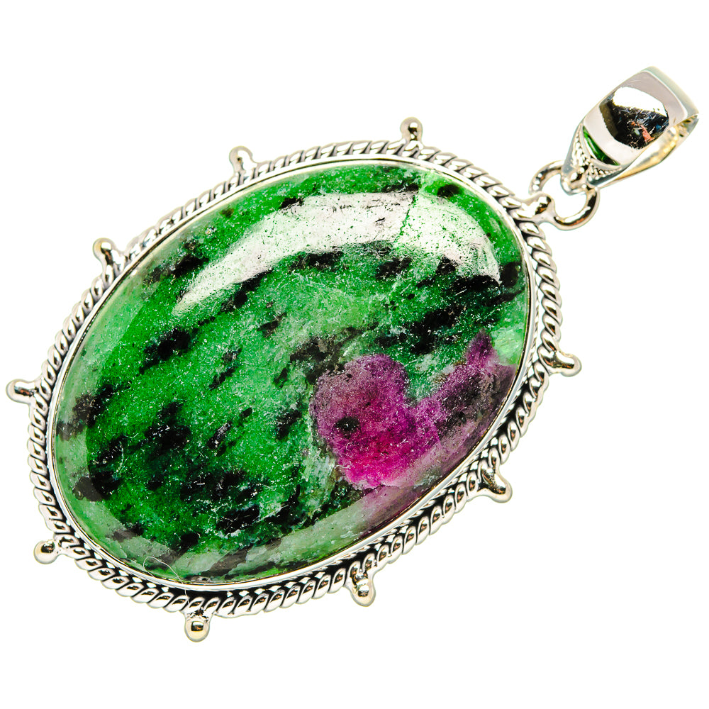 Ruby Zoisite Pendants handcrafted by Anasilvercos - PD35893 - Photo 2