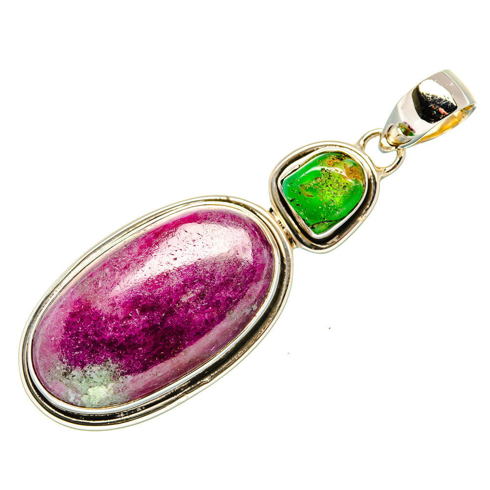 Ruby Zoisite Pendants handcrafted by Anasilvercos - PD35914 - Photo 2