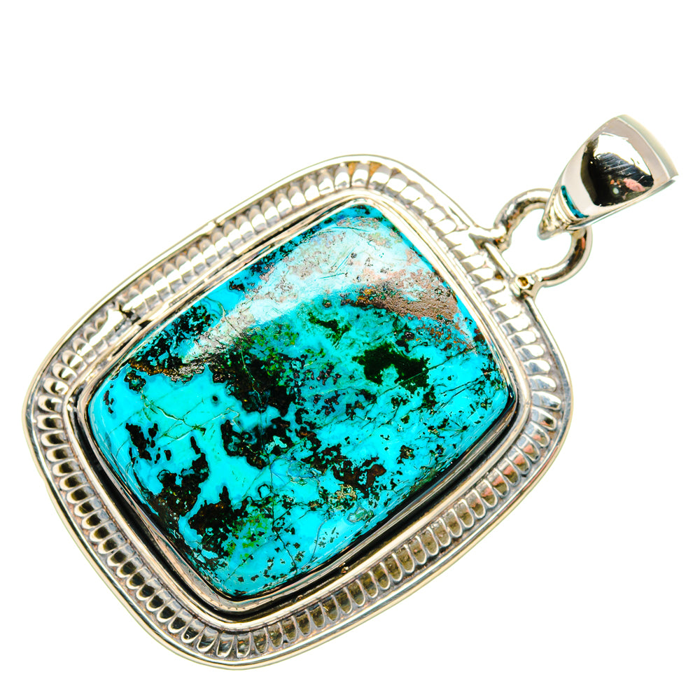 Chrysocolla Pendants handcrafted by Anasilvercos - PD35919 - Photo 2