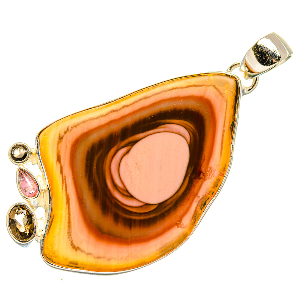 Petrified Wood Pendants handcrafted by Anasilvercos - PD35931 - Photo 2