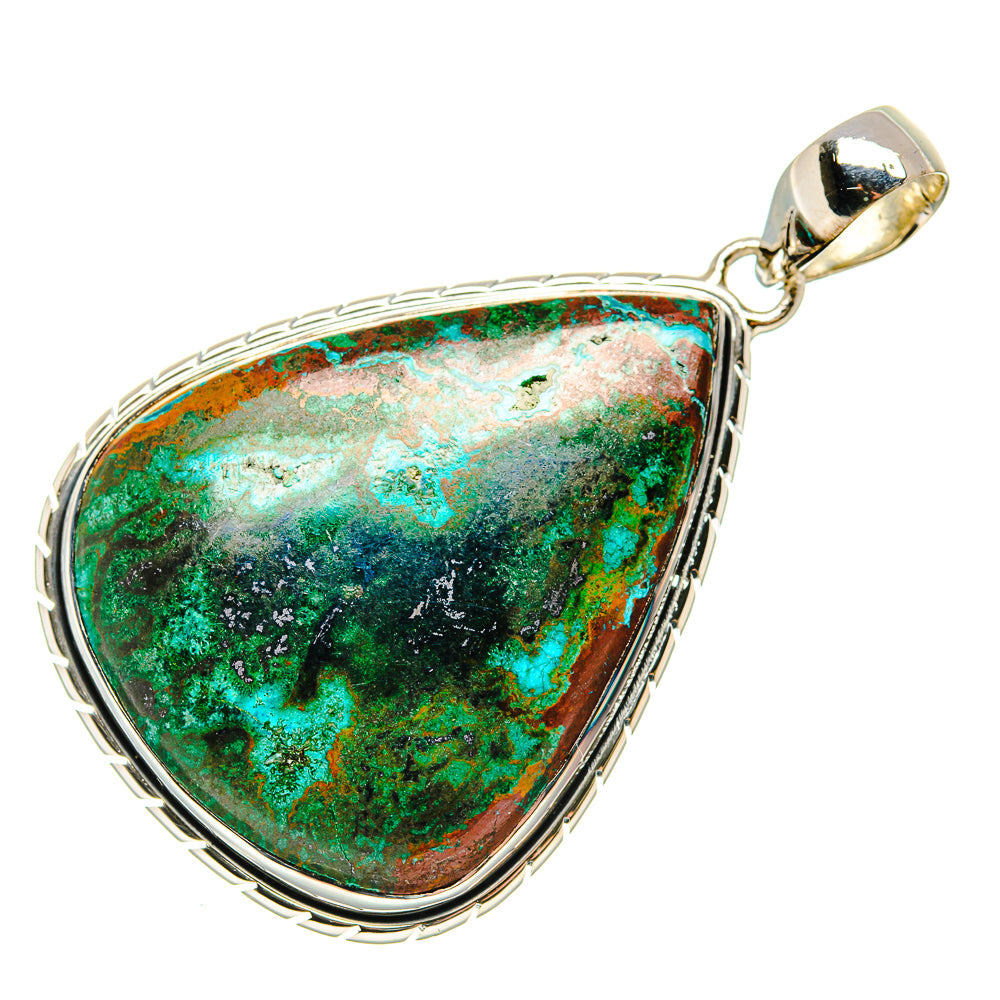 Chrysocolla Pendants handcrafted by Anasilvercos - PD35941 - Photo 2