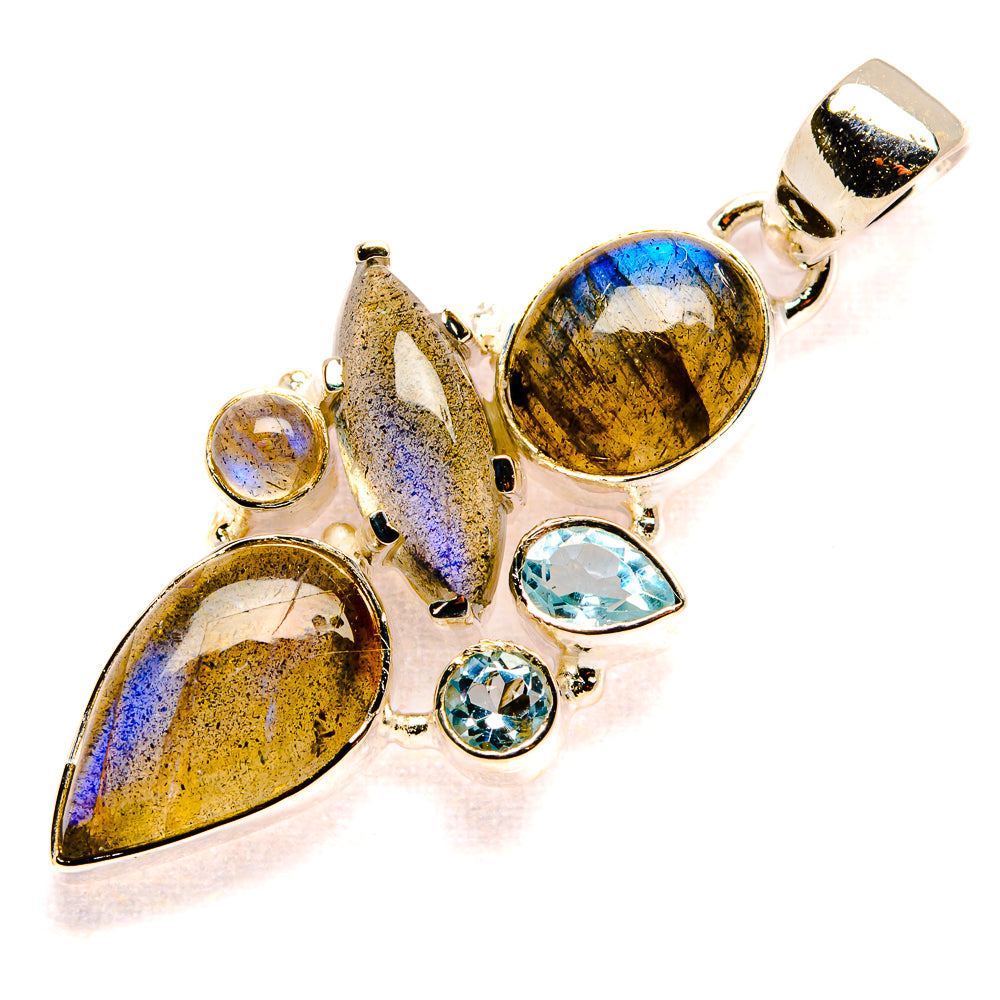 Labradorite Pendants handcrafted by Anasilvercos - PD35956 - Photo 2