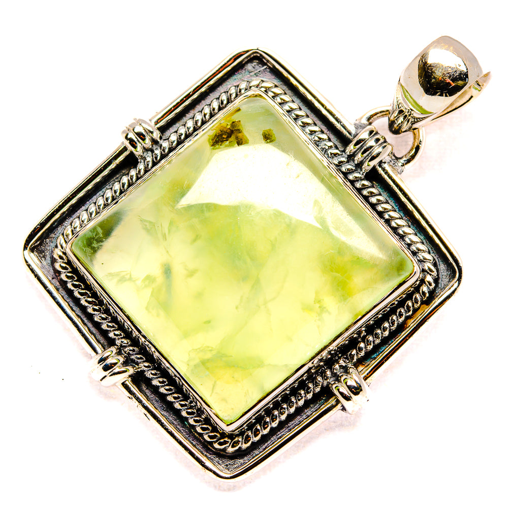 Prehnite Pendants handcrafted by Anasilvercos - PD35957 - Photo 2