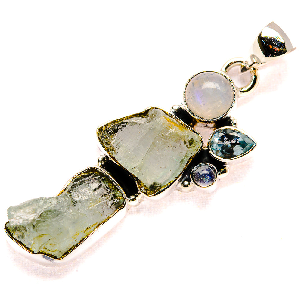 Aquamarine Pendants handcrafted by Anasilvercos - PD35965 - Photo 2