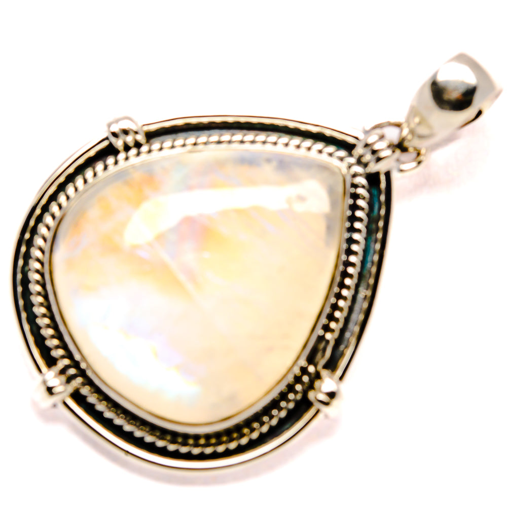 Rainbow Moonstone Pendants handcrafted by Anasilvercos - PD35973 - Photo 2