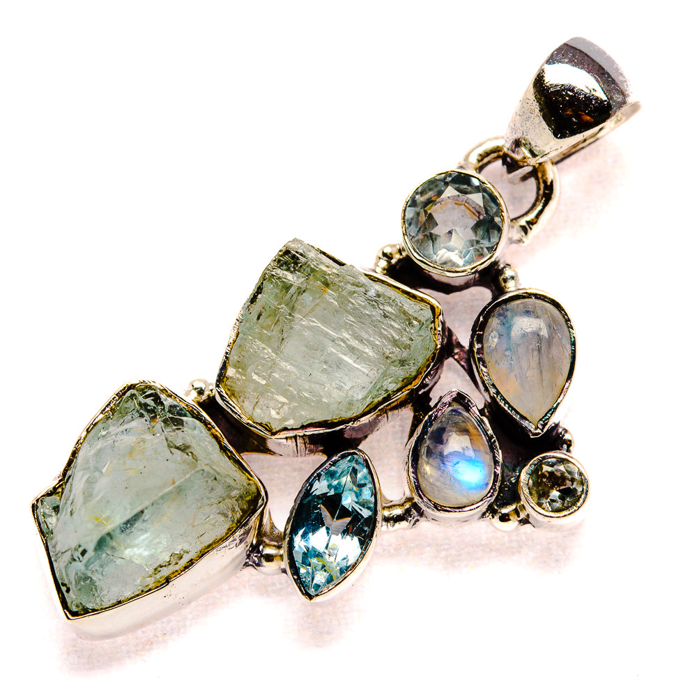 Aquamarine Pendants handcrafted by Anasilvercos - PD35976 - Photo 2