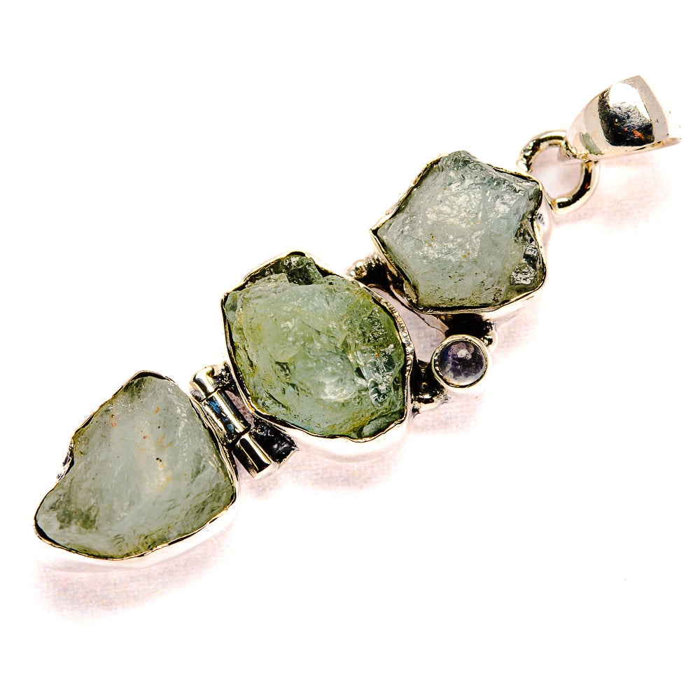 Aquamarine Pendants handcrafted by Anasilvercos - PD35978 - Photo 2