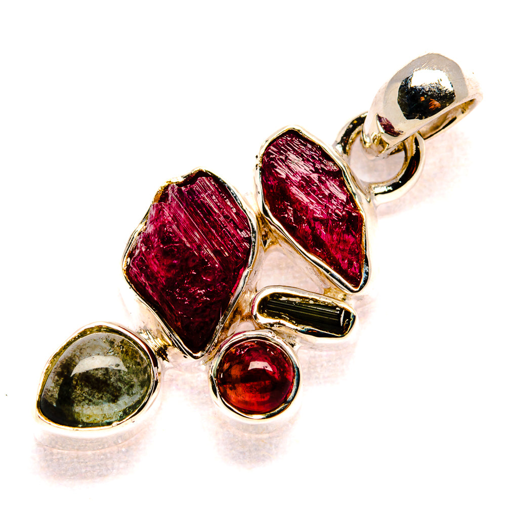Pink Tourmaline Pendants handcrafted by Anasilvercos - PD35980 - Photo 2