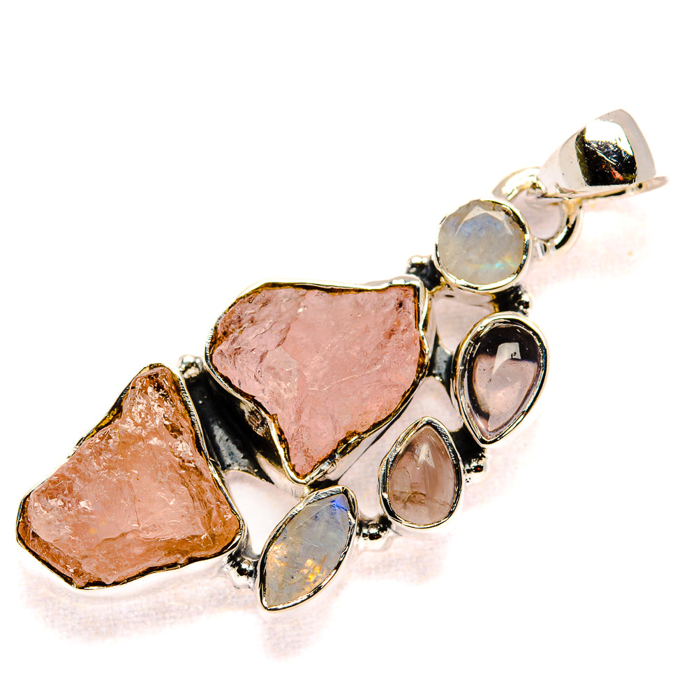 Rose Quartz Pendants handcrafted by Anasilvercos - PD35995 - Photo 2