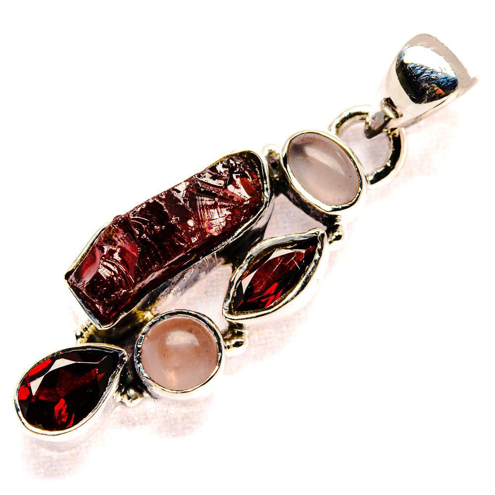 Garnet Pendants handcrafted by Anasilvercos - PD35998 - Photo 2