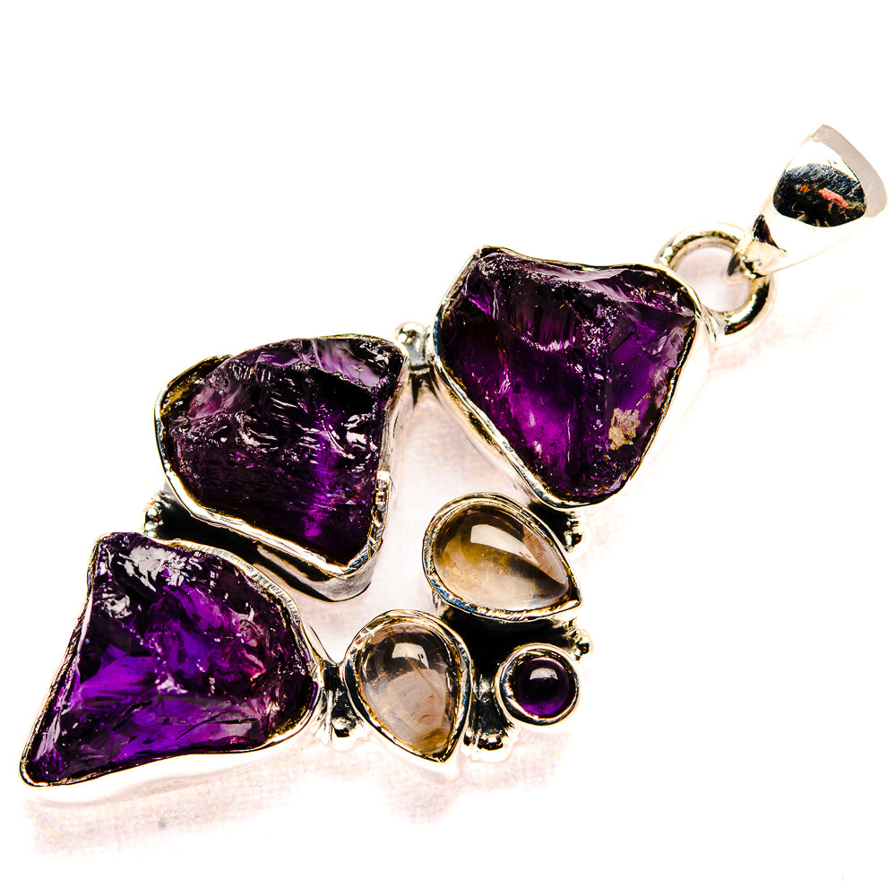 Amethyst Pendants handcrafted by Anasilvercos - PD35999 - Photo 2