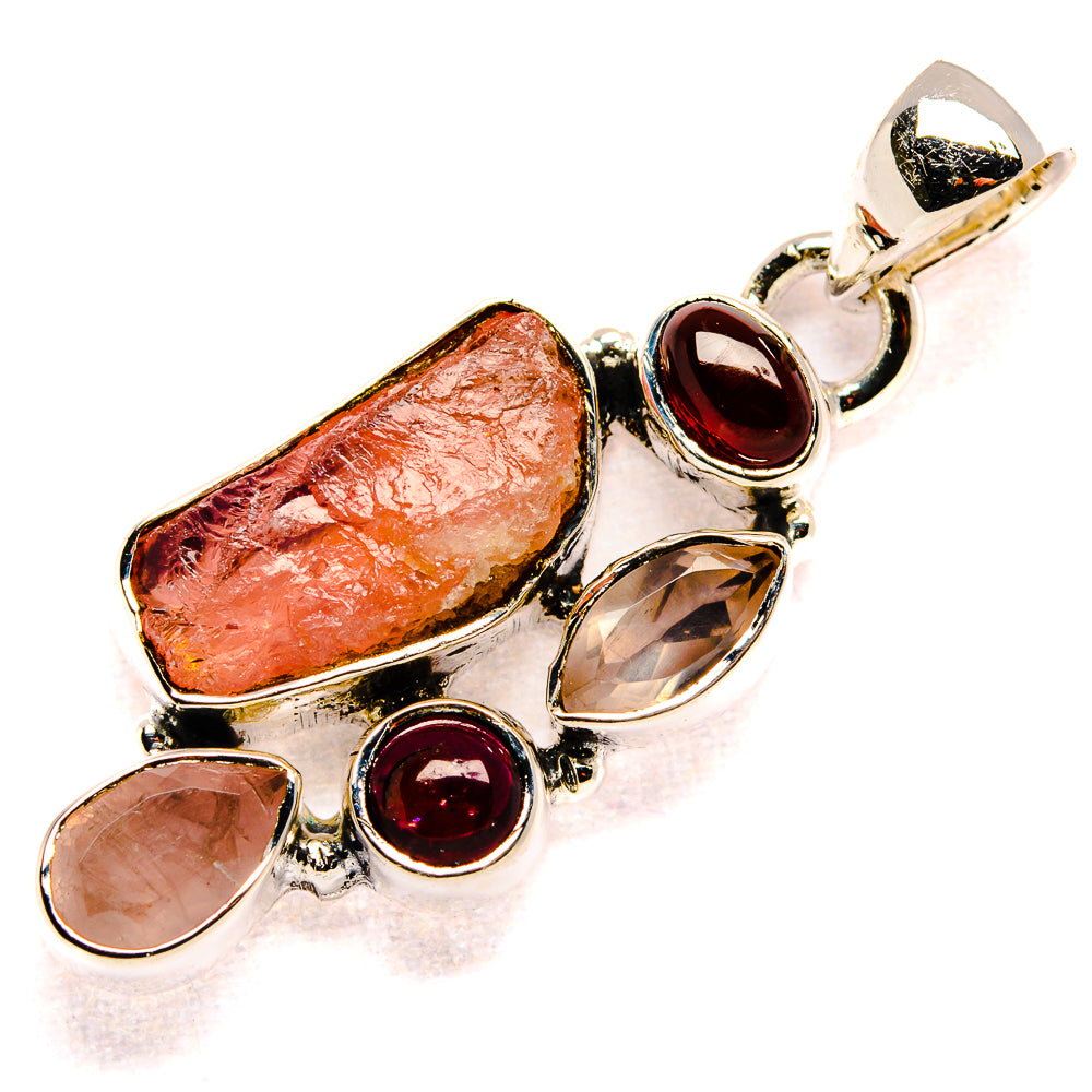 Rose Quartz Pendants handcrafted by Anasilvercos - PD36000 - Photo 2