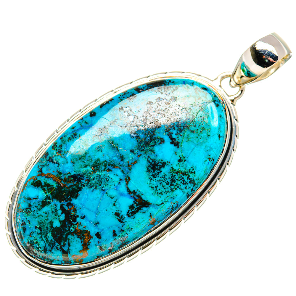 Chrysocolla Pendants handcrafted by Anasilvercos - PD36004 - Photo 2
