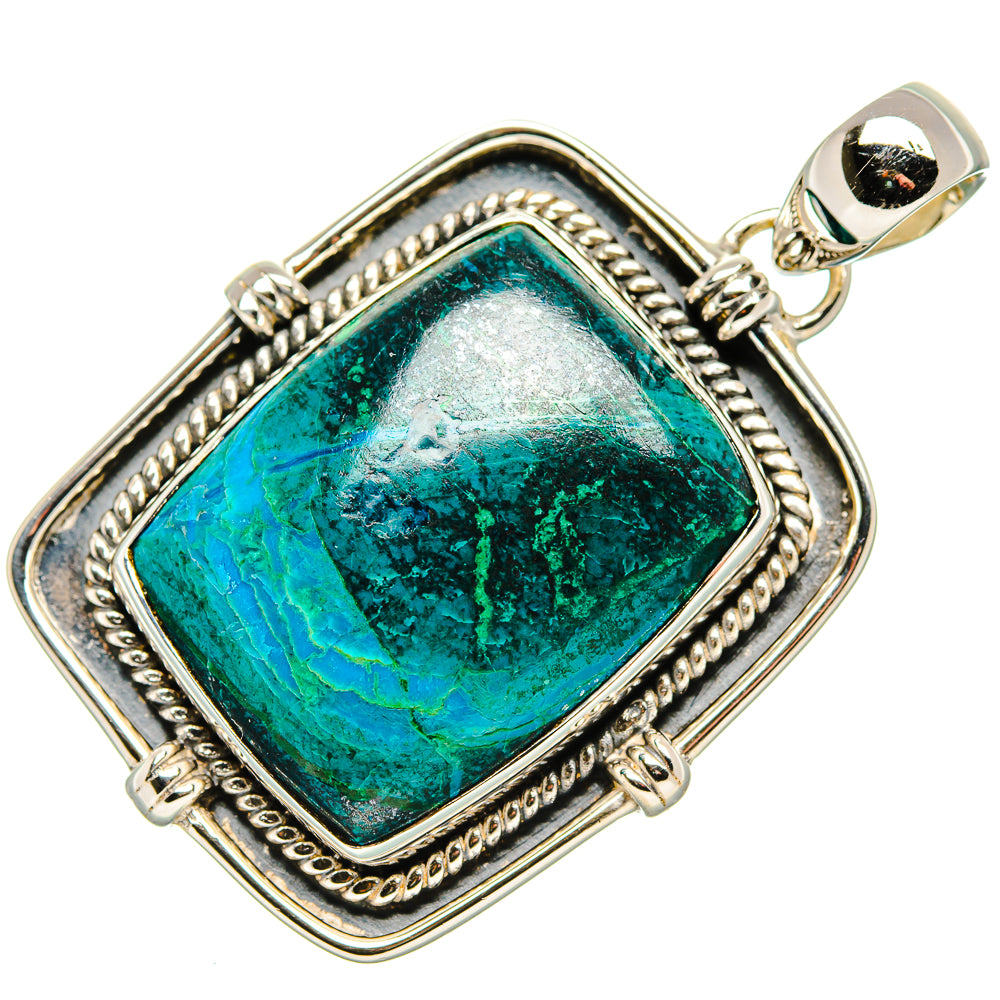 Chrysocolla Pendants handcrafted by Anasilvercos - PD36021 - Photo 2