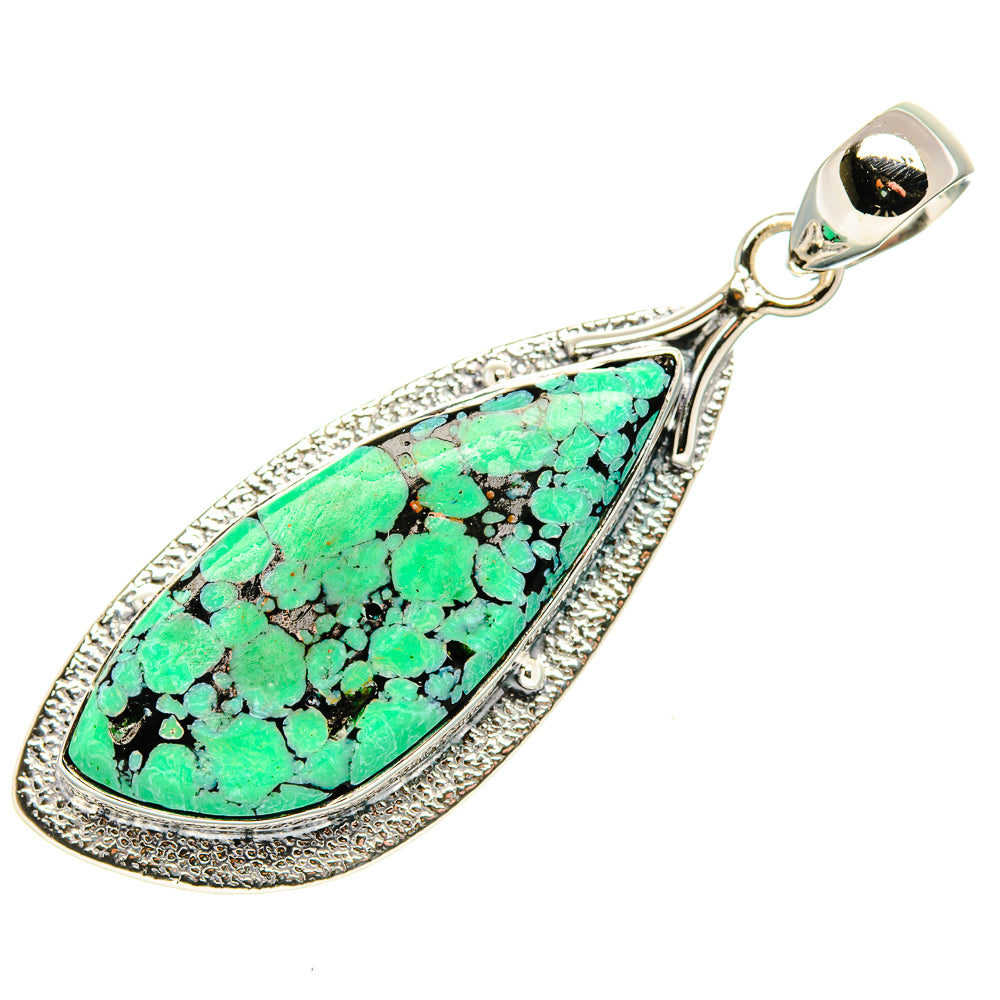 Tibetan Turquoise Pendants handcrafted by Anasilvercos - PD36026 - Photo 2