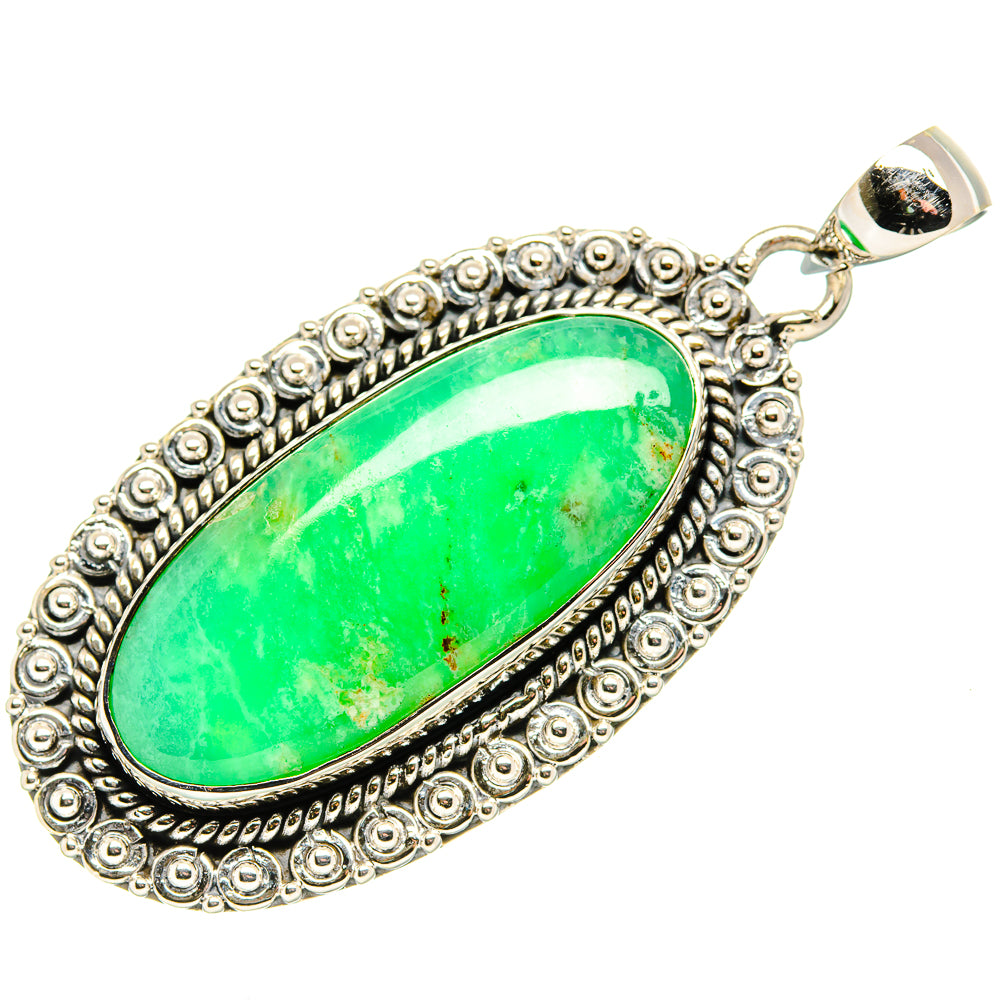 Chrysoprase Pendants handcrafted by Anasilvercos - PD36029 - Photo 2