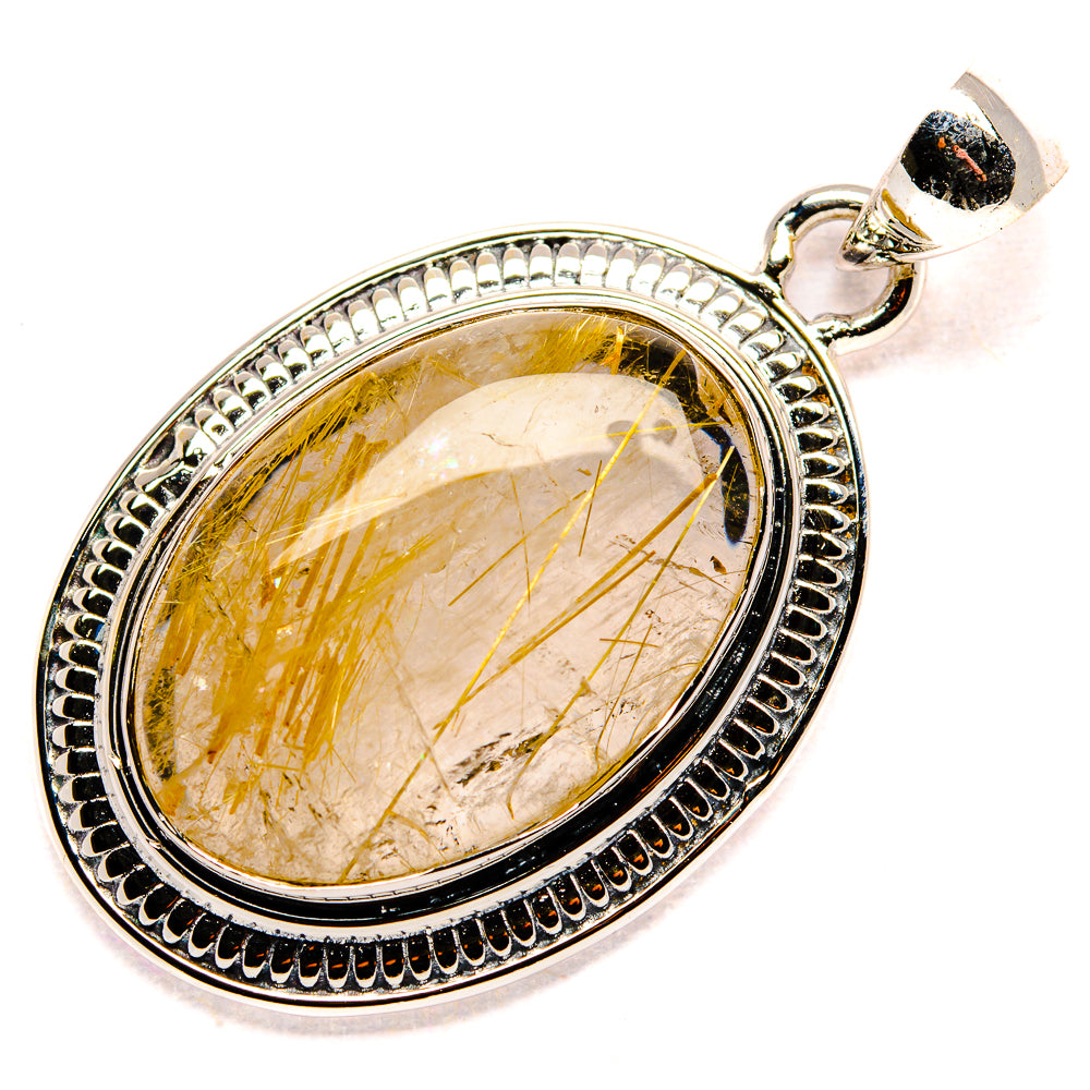 Rutilated Quartz Pendants handcrafted by Anasilvercos - PD36068 - Photo 2