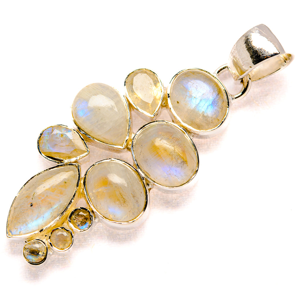 Rainbow Moonstone Pendants handcrafted by Anasilvercos - PD36071 - Photo 2