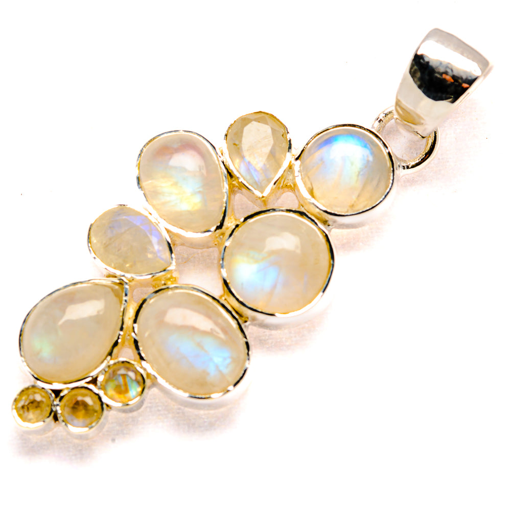 Rainbow Moonstone Pendants handcrafted by Anasilvercos - PD36075 - Photo 2