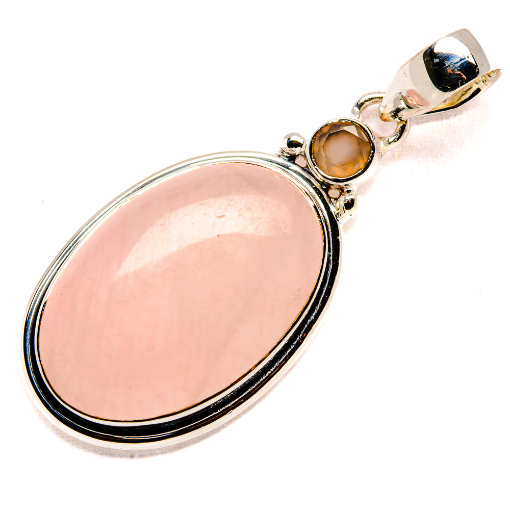 Rose Quartz Pendants handcrafted by Anasilvercos - PD36077 - Photo 2