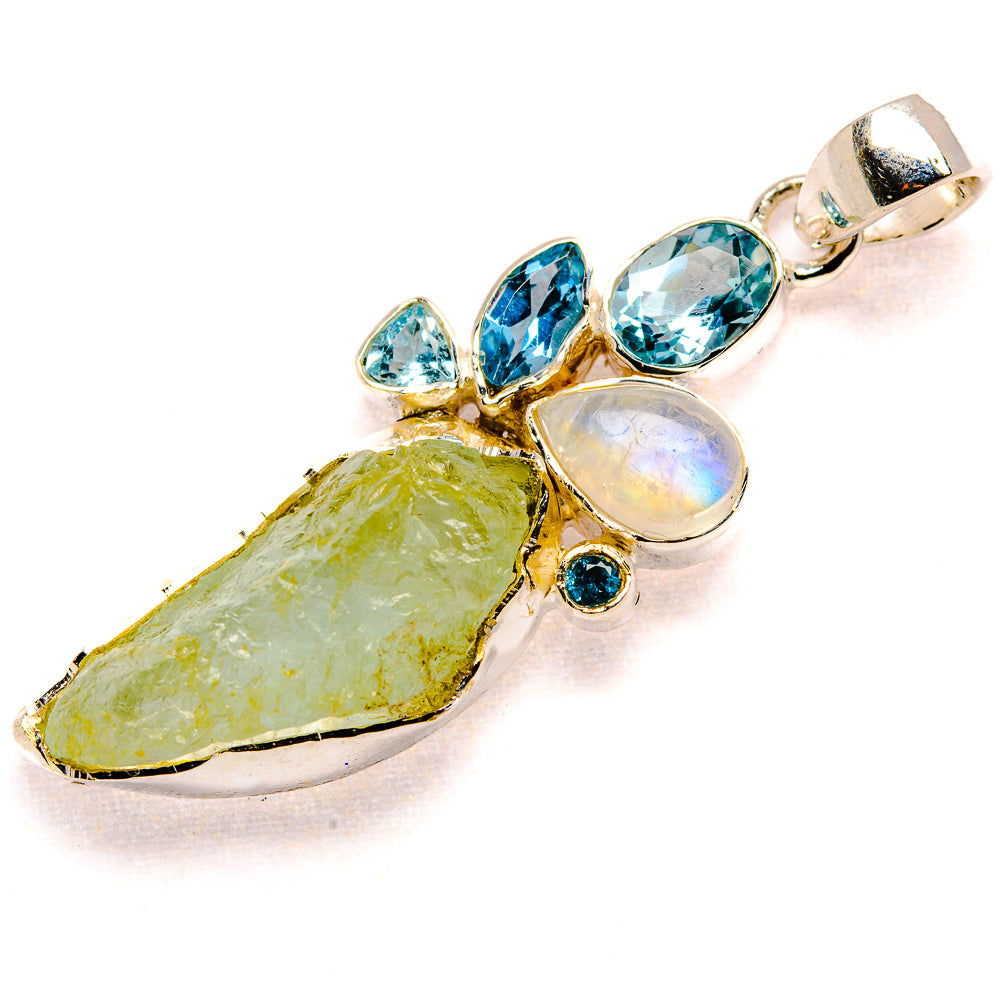 Prehnite Pendants handcrafted by Anasilvercos - PD36079 - Photo 2