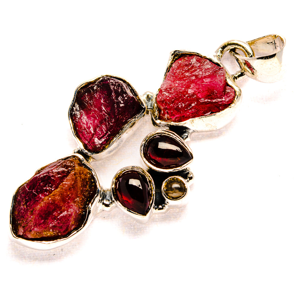 Pink Tourmaline Pendants handcrafted by Anasilvercos - PD36087 - Photo 2