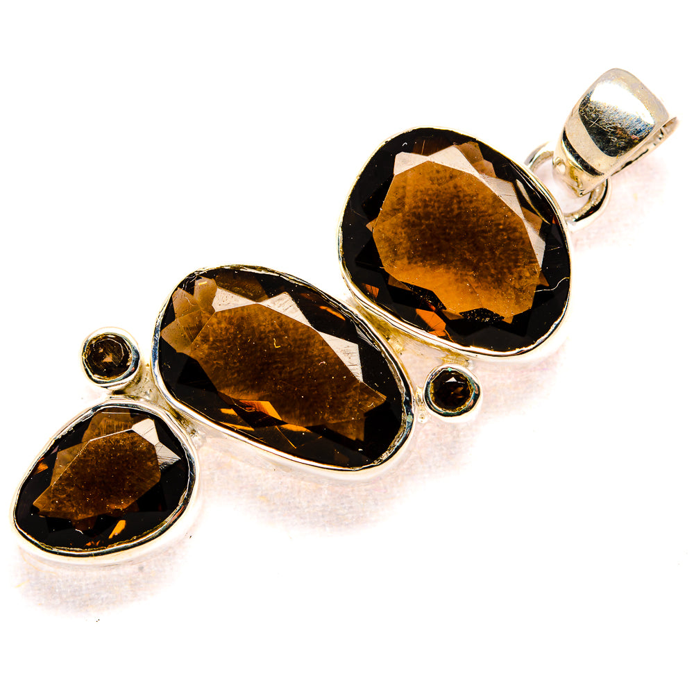 Smoky Quartz Pendants handcrafted by Anasilvercos - PD36092 - Photo 2