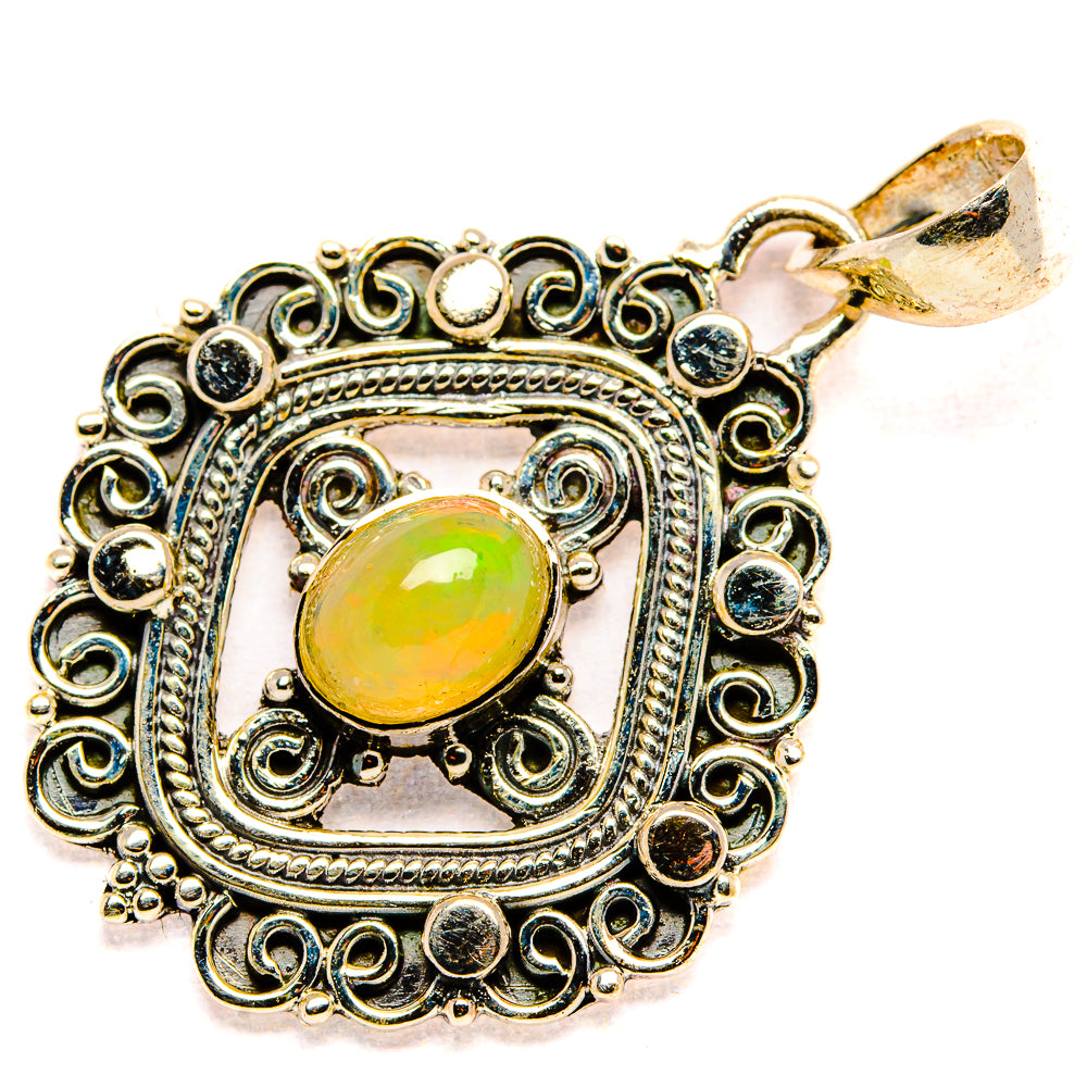 Ethiopian Opal Pendants handcrafted by Anasilvercos - PD36111 - Photo 2
