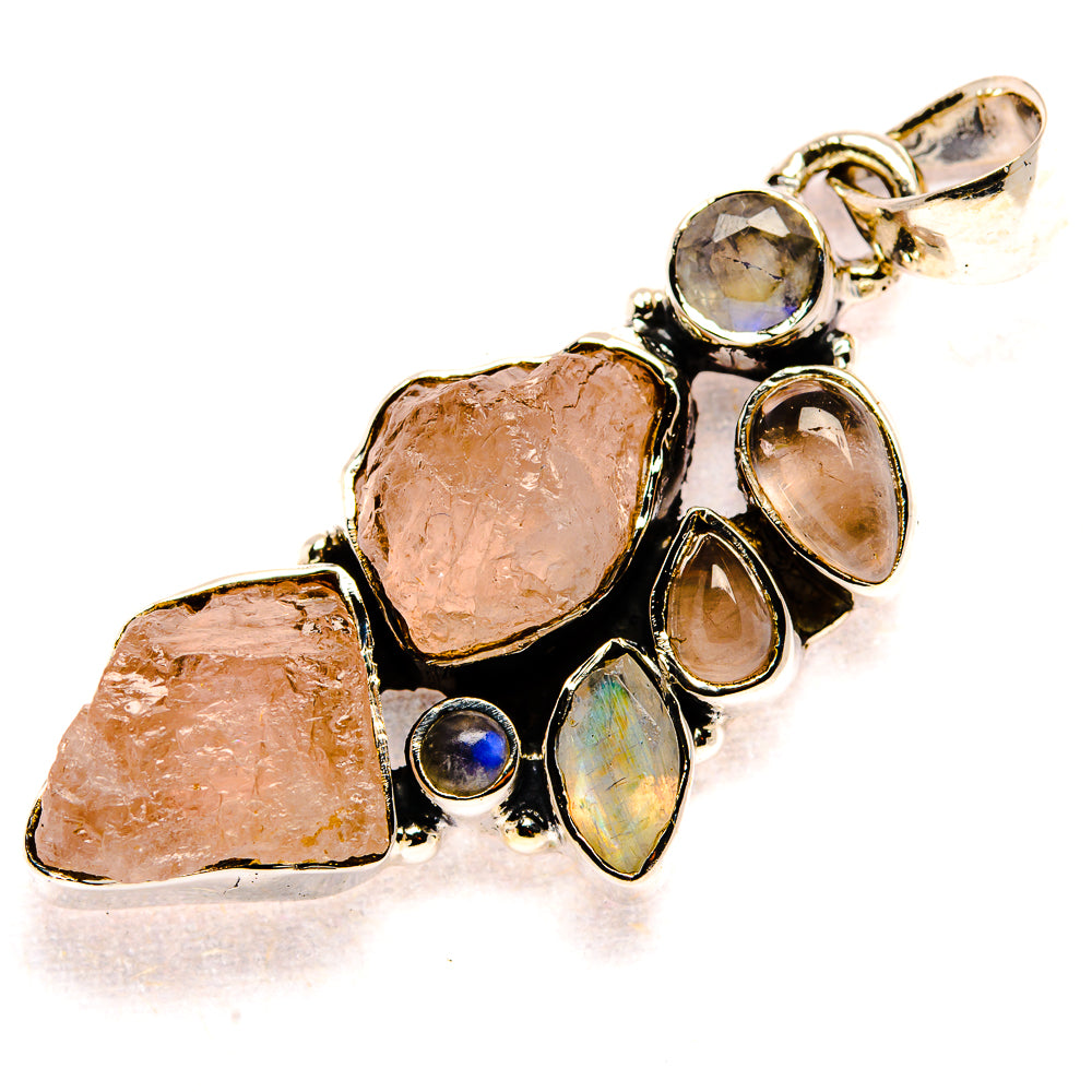 Rose Quartz Pendants handcrafted by Anasilvercos - PD36115 - Photo 2
