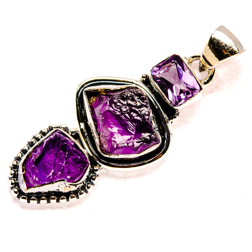 Amethyst Pendants handcrafted by Anasilvercos - PD36119 - Photo 2