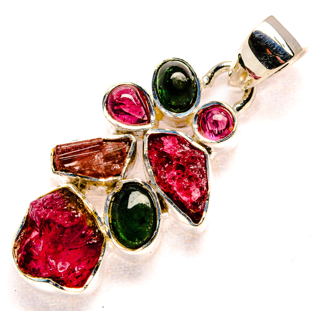 Pink Tourmaline Pendants handcrafted by Anasilvercos - PD36130 - Photo 2