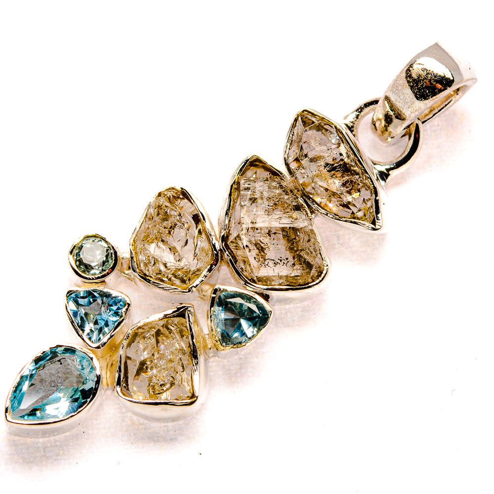 Herkimer Diamond Pendants handcrafted by Anasilvercos - PD36132 - Photo 2