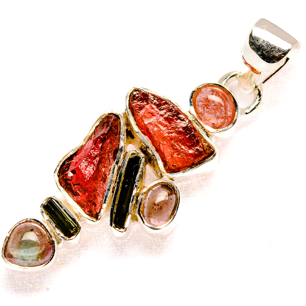 Pink Tourmaline Pendants handcrafted by Anasilvercos - PD36134 - Photo 2