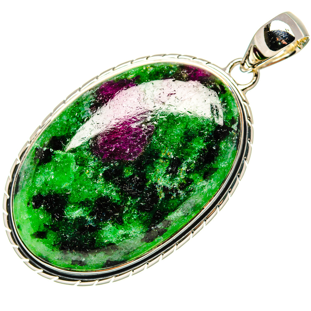 Ruby Zoisite Pendants handcrafted by Anasilvercos - PD36137 - Photo 2