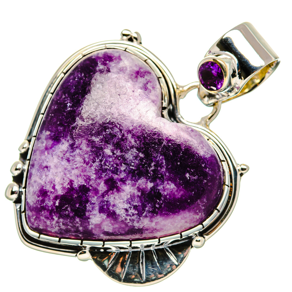 Lepidolite Pendants handcrafted by Anasilvercos - PD36155 - Photo 2