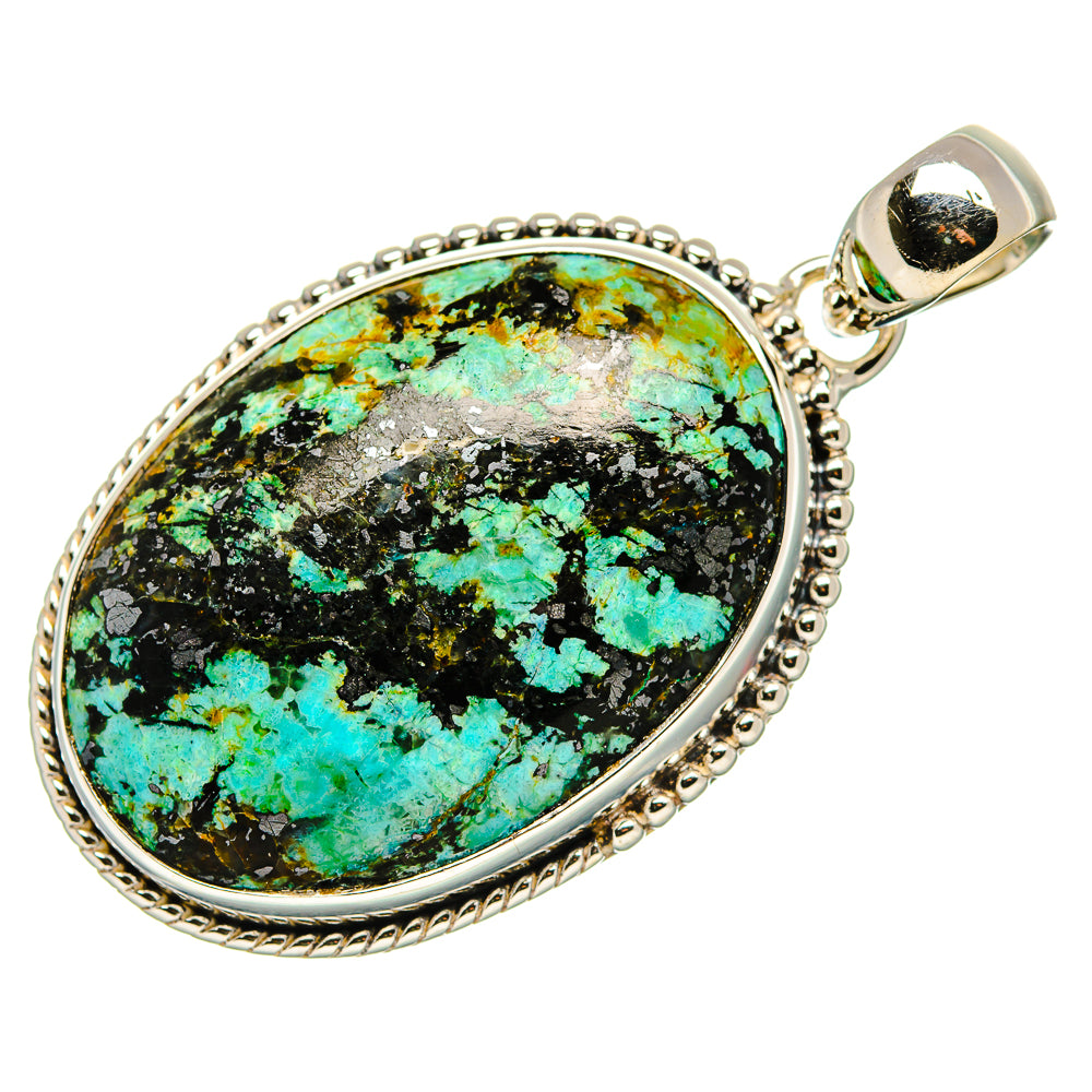 Tibetan Turquoise Pendants handcrafted by Anasilvercos - PD36167 - Photo 2