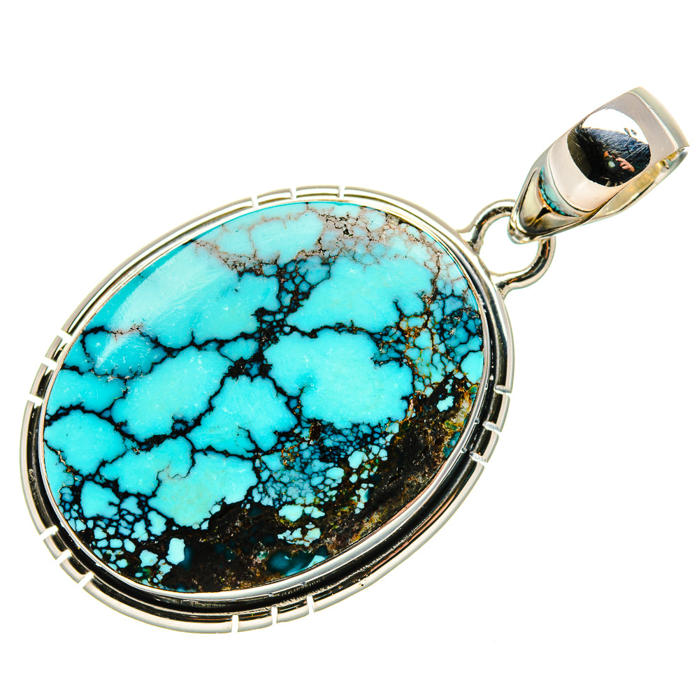 Tibetan Turquoise Pendants handcrafted by Anasilvercos - PD36168 - Photo 2