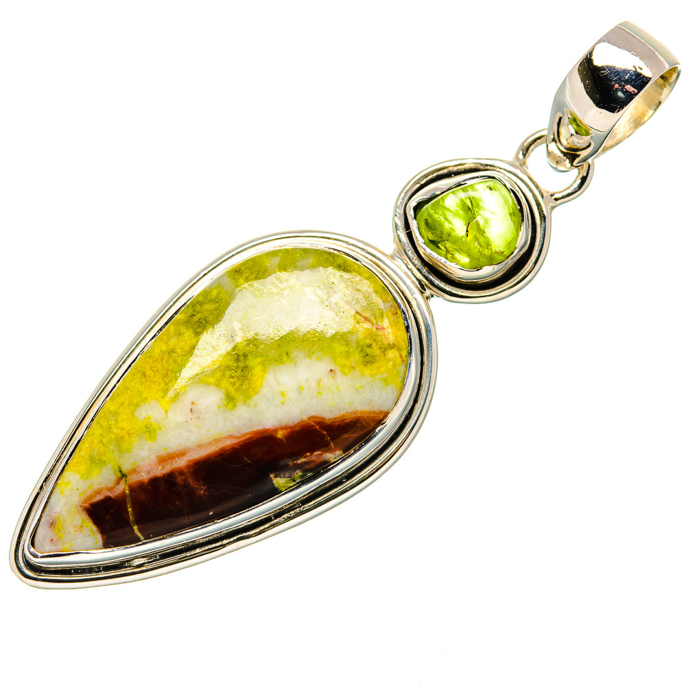 Lemon Chrysoprase Pendants handcrafted by Anasilvercos - PD36173 - Photo 2