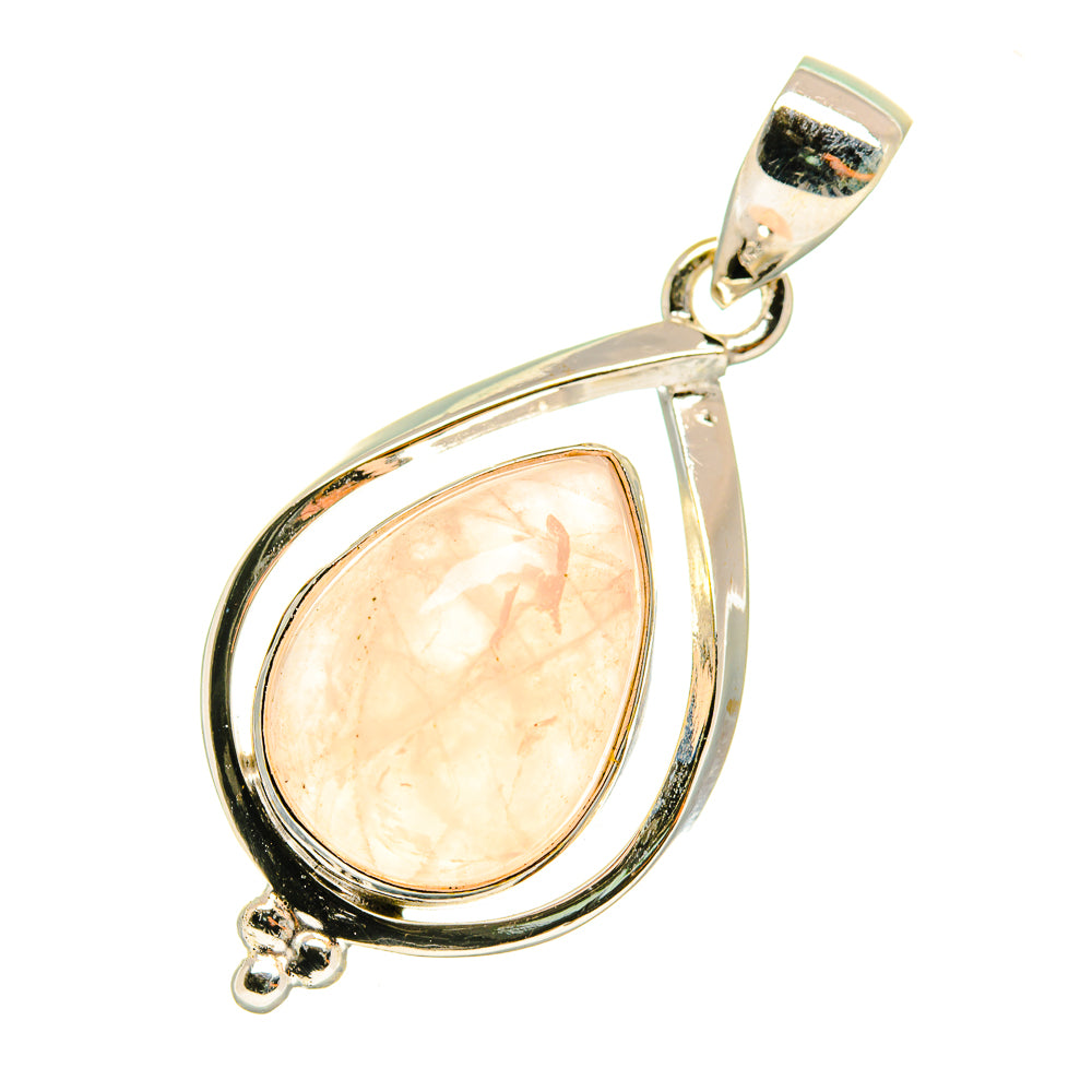 Rose Quartz Pendants handcrafted by Anasilvercos - PD3619