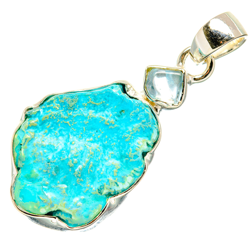 Larimar, Aquamarine Pendants handcrafted by Anasilvercos - PD36190 - Photo 2