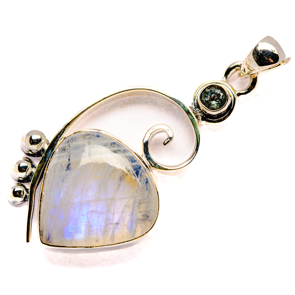 Rainbow Moonstone Pendants handcrafted by Anasilvercos - PD36209 - Photo 2