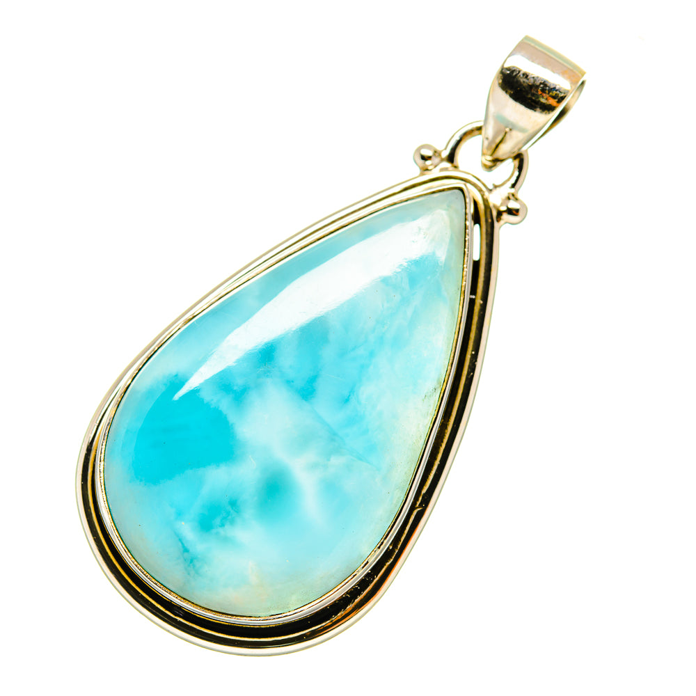 Larimar Pendants handcrafted by Anasilvercos - PD3621