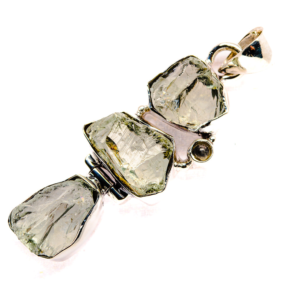 Herkimer Diamond, Blue Topaz, Rainbow Moonstone Pendants handcrafted by Anasilvercos - PD36219 - Photo 2