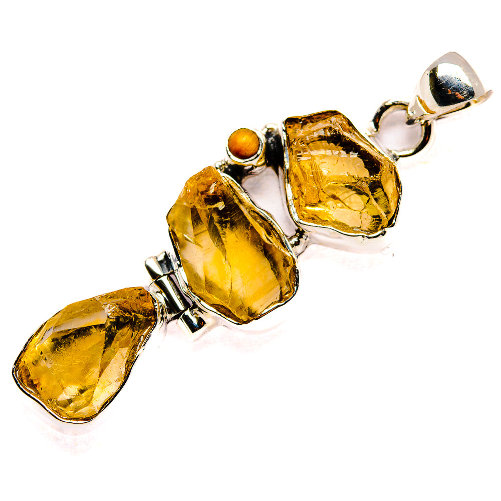 Citrine, Tiger Eye, Smoky Quartz Pendants handcrafted by Anasilvercos - PD36220 - Photo 2