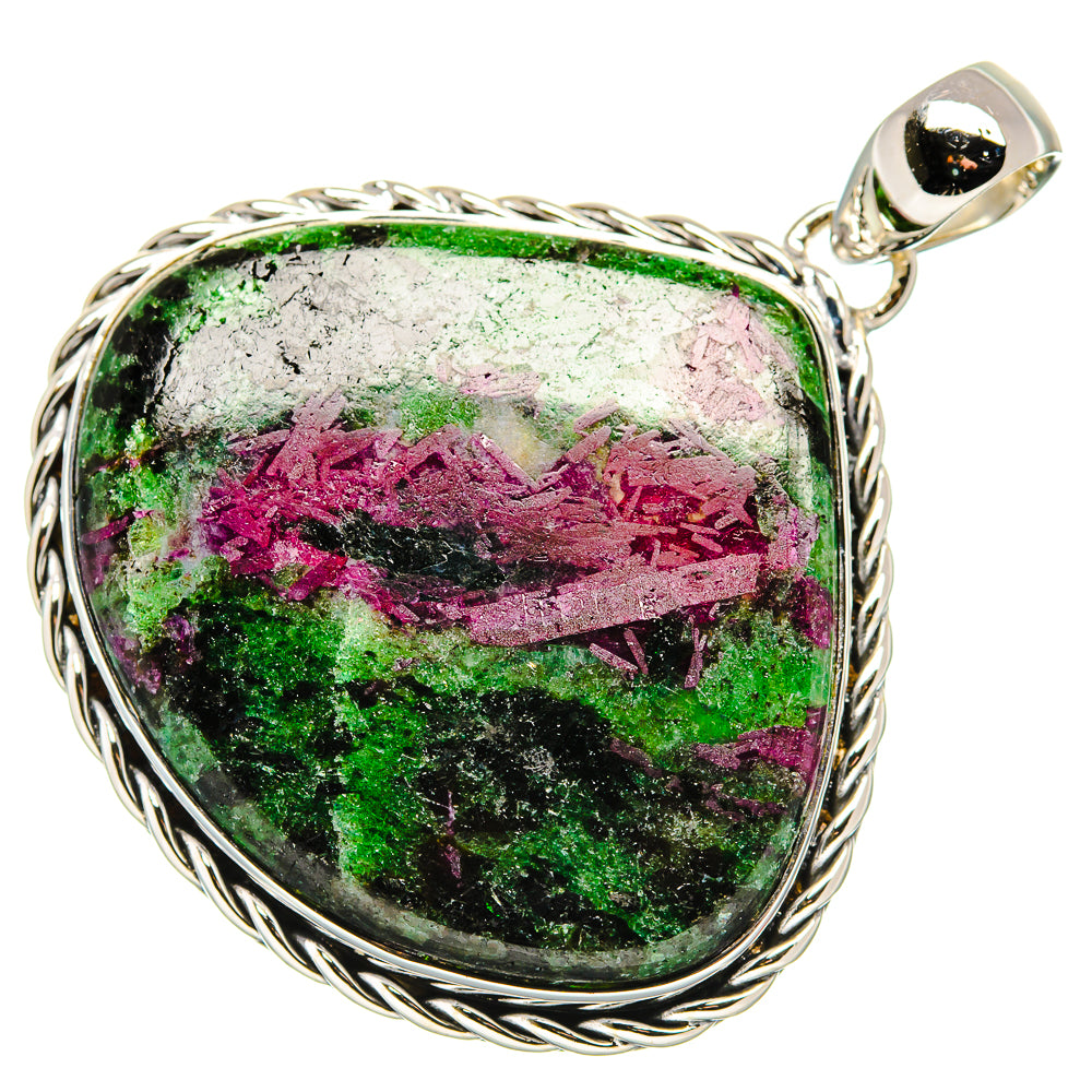 Ruby Zoisite Pendants handcrafted by Anasilvercos - PD36234 - Photo 2