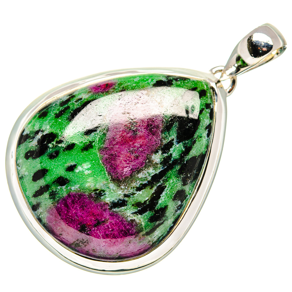 Ruby Zoisite Pendants handcrafted by Anasilvercos - PD36245 - Photo 2