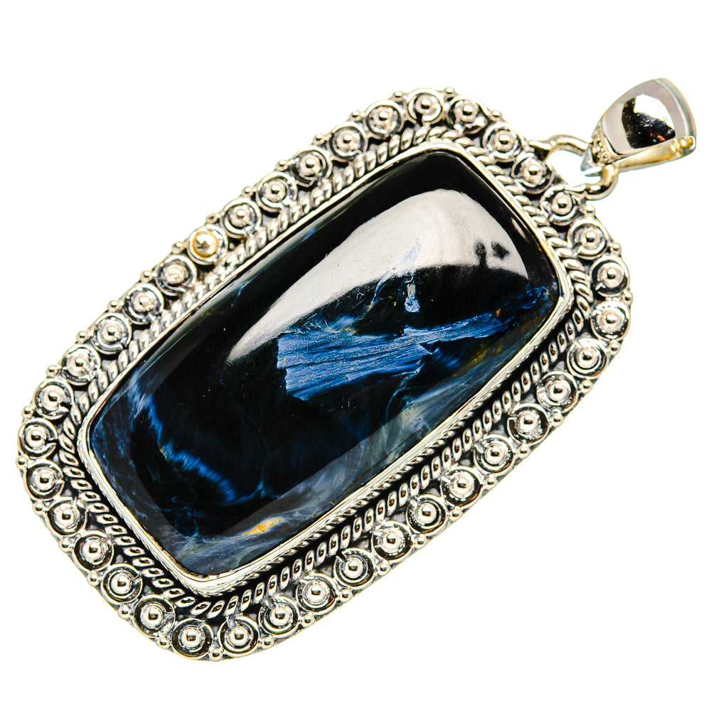 Pietersite, Blue Topaz Pendants handcrafted by Anasilvercos - PD36248 - Photo 2